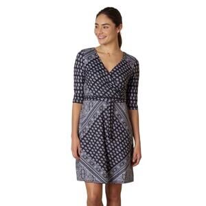 Prana Black Belladonna Half Sleeve Women’s Dress size medium